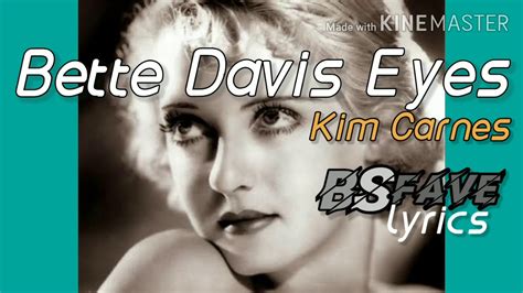 letra bette davis eyes